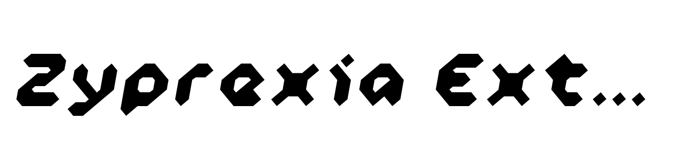 Zyprexia Extra Bold Oblique